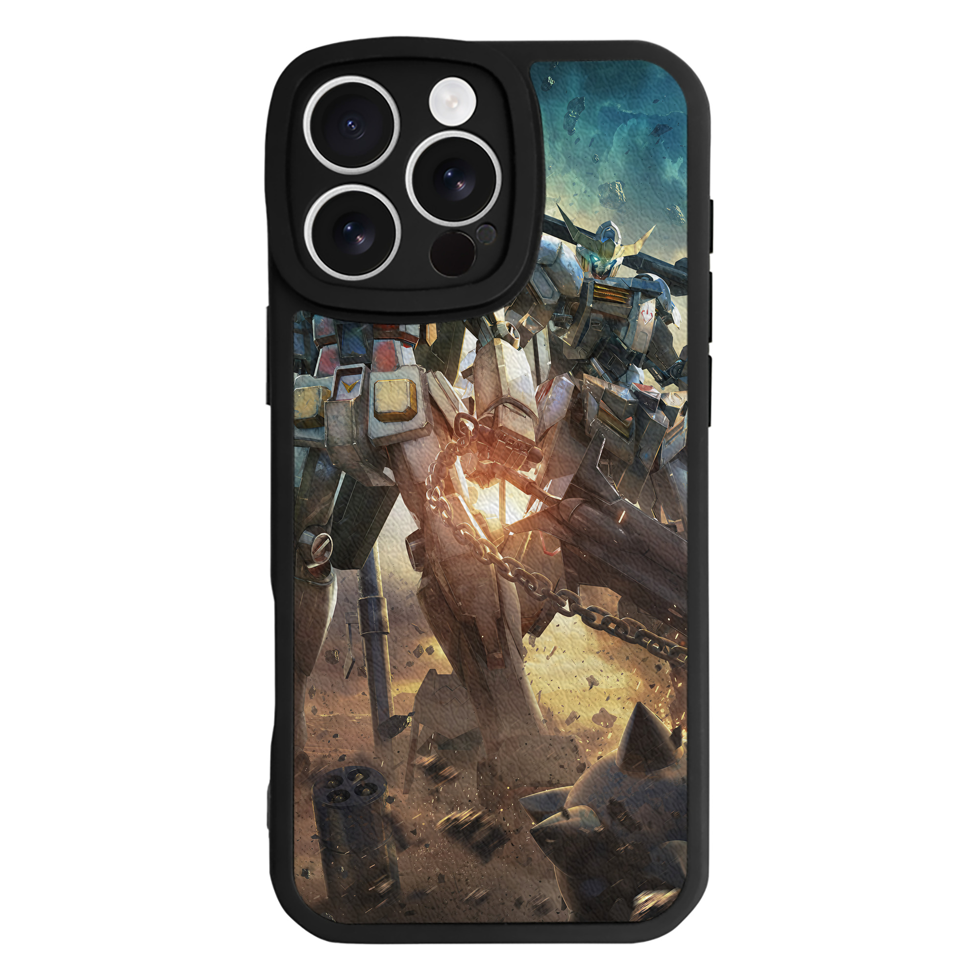 （画像用） 機動戦士ガンダム Mobile Suit Gundam 【iPhone 16シリーズ対応】シリコンスマホケース（レザー調） 材質：シリコン